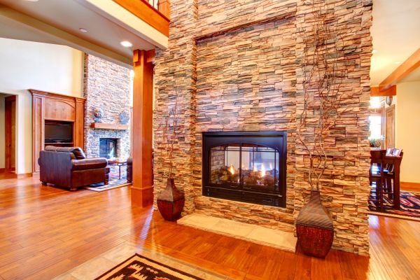 Stone Hearth Installation in Cherry Hill